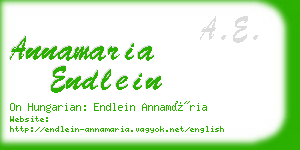 annamaria endlein business card